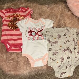 3 pack Harry Potter Onesies